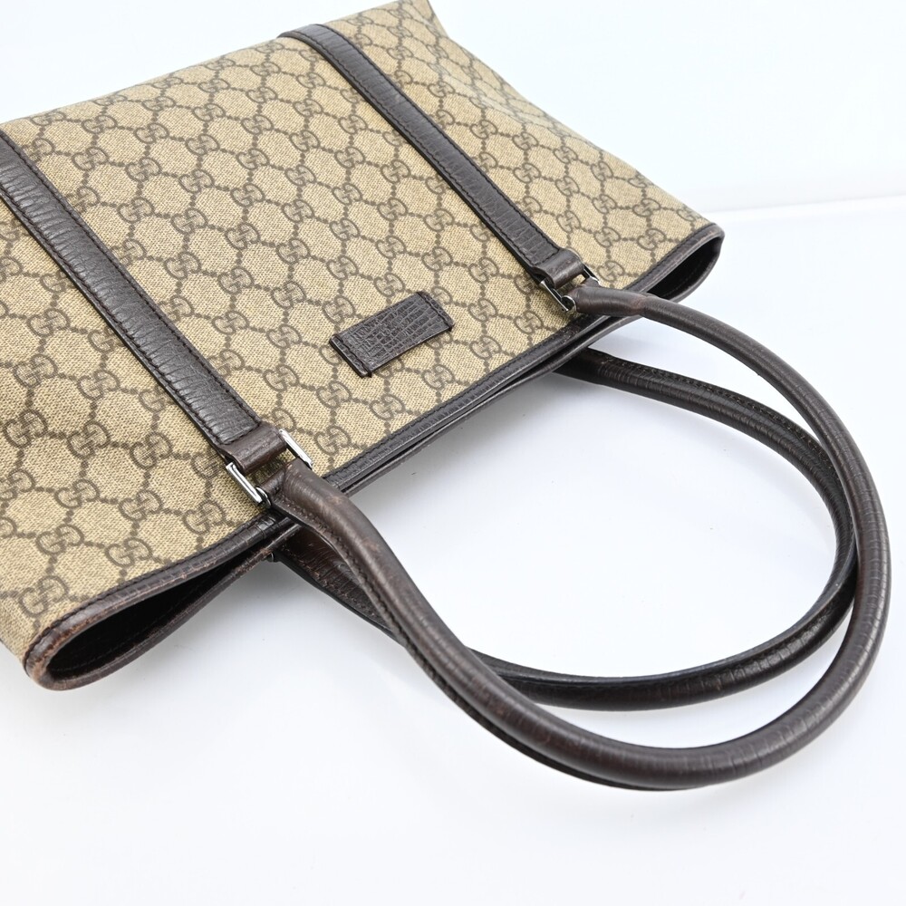 Auth Gucci Gg Supreme Tote Bag Pvc #196260G28B - Picture 6 of 15